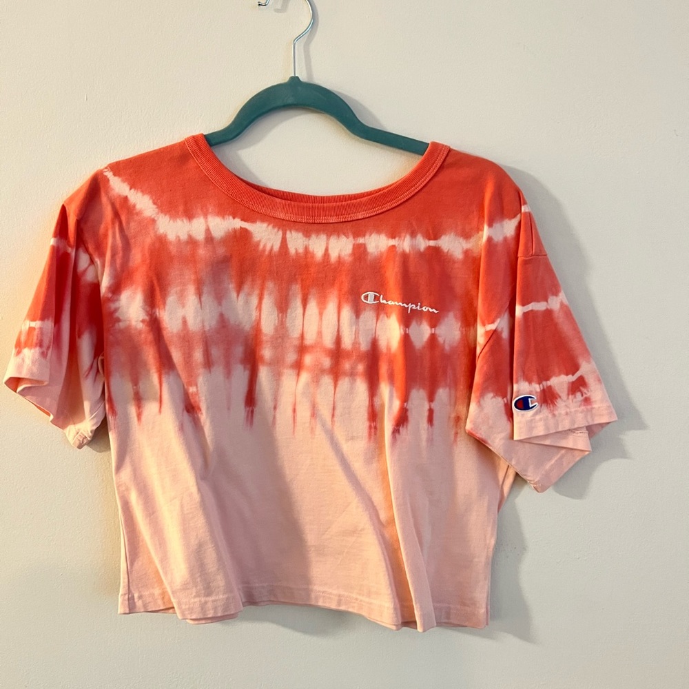 Champion Tie Dye Cropped Shirt